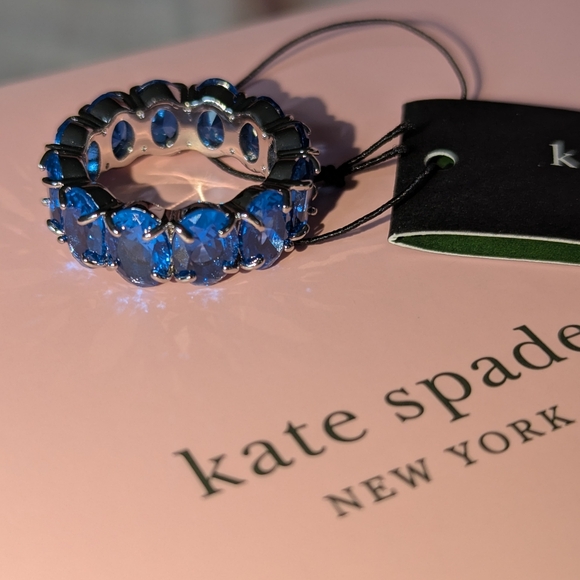 Kate Spade New York Candy🍬 🍭 Shop Ring- blue 💙+ silver size 7 - Picture 5 of 16